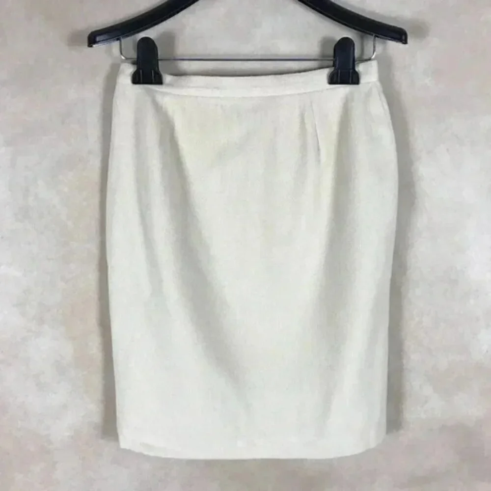 Colour Eighteen Vintage Wool Cashmere Pencil Skirt Size 8 - Picture 7 of 8